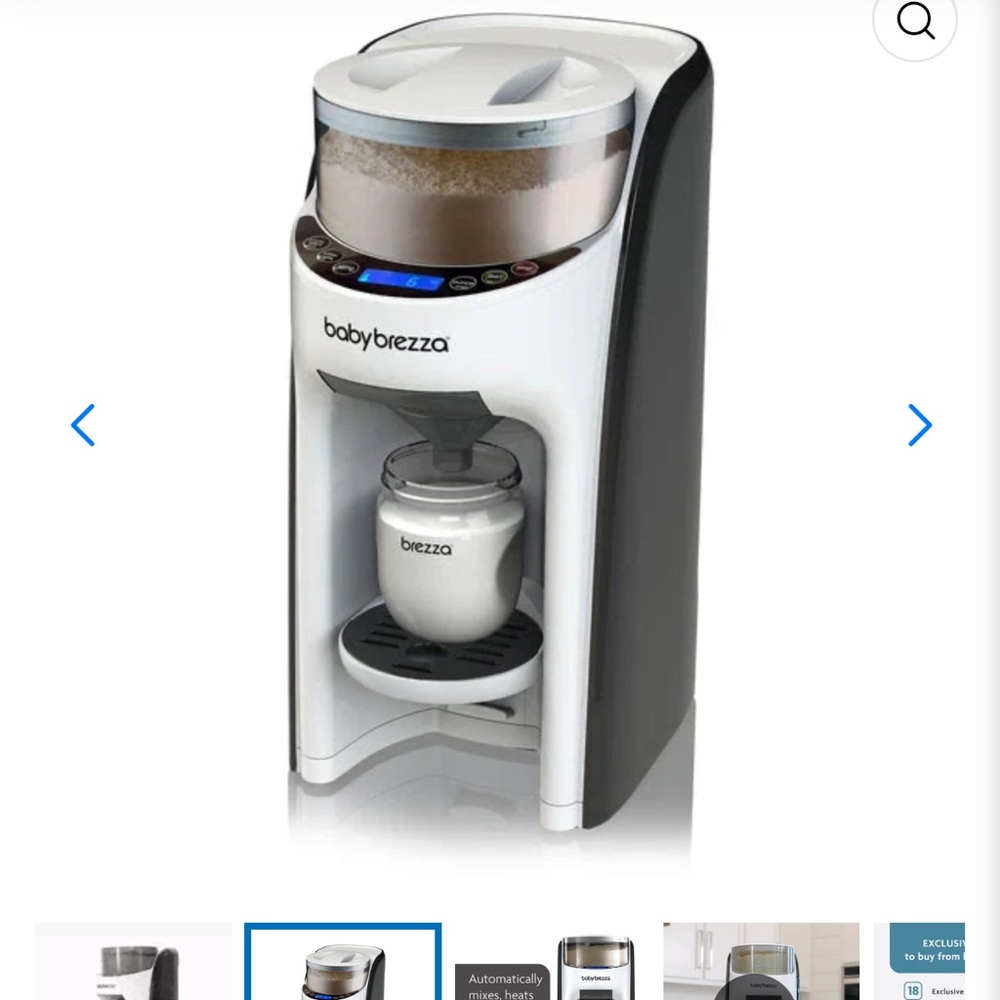 Baby Brezza Black and White Formula Dispenser